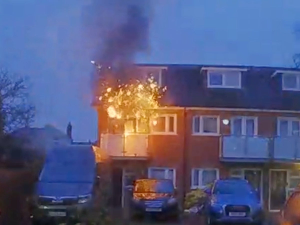 Shocking moment ebike explosion destroys family home days before Christmas