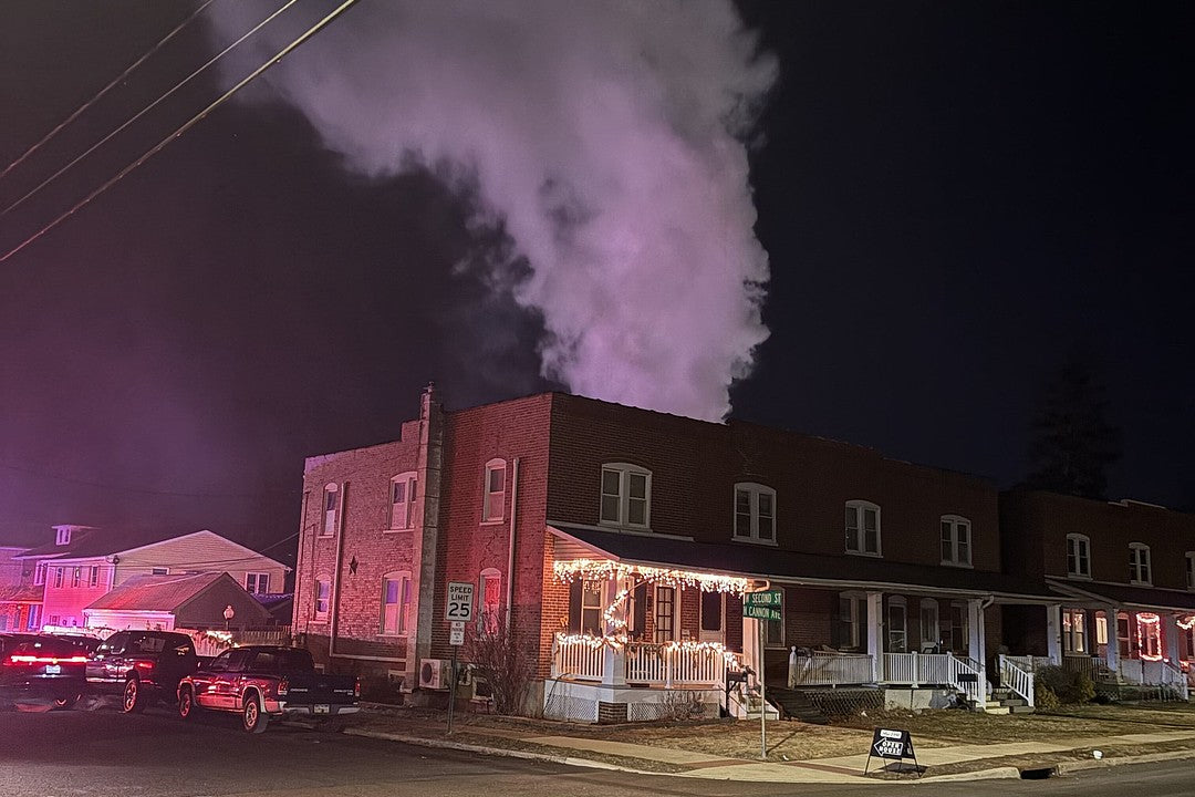 Firefighters quickly control extinguish truck fire in Lansdale alley Saturday night