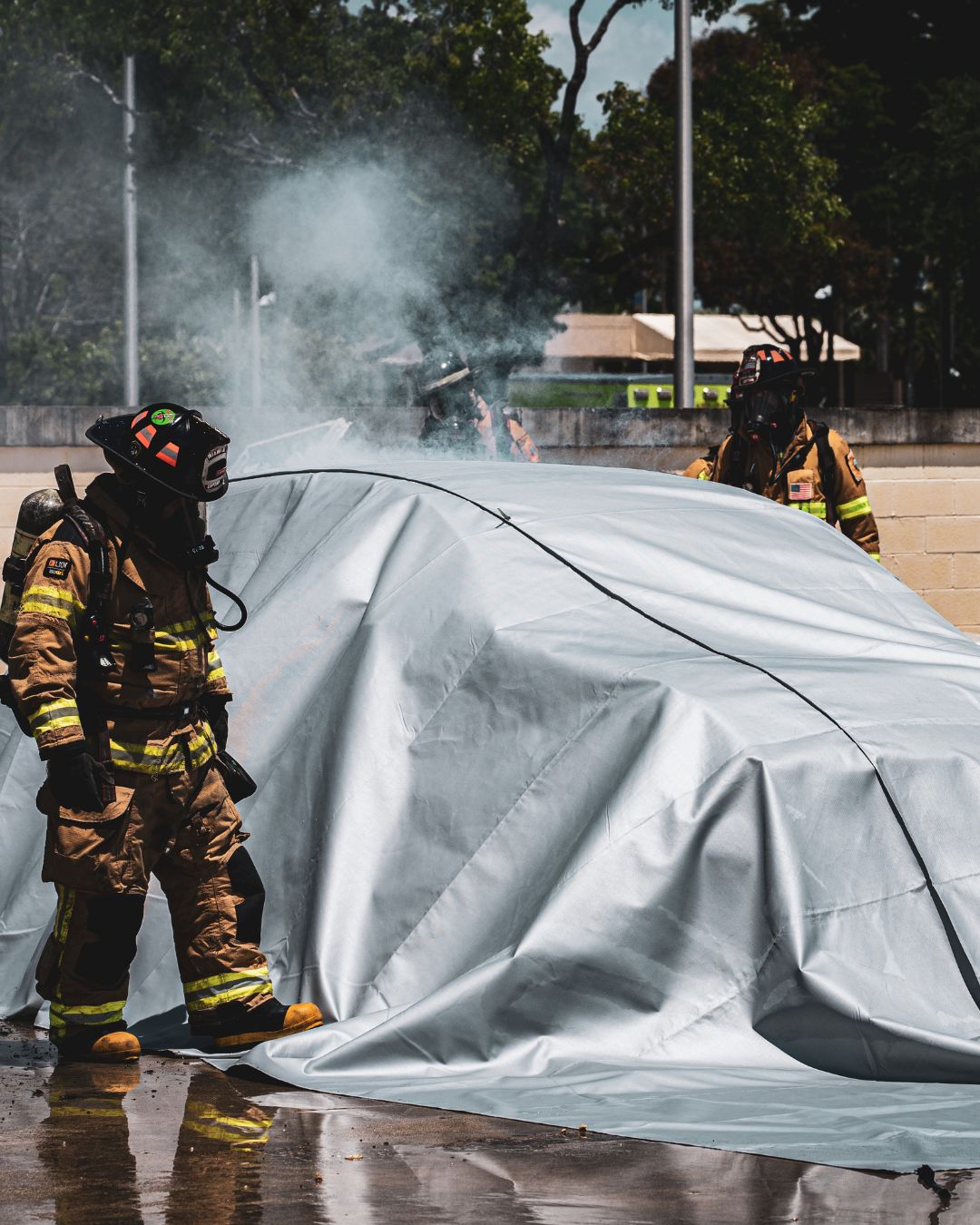 EV Fire Blanket For Electric Forklifts